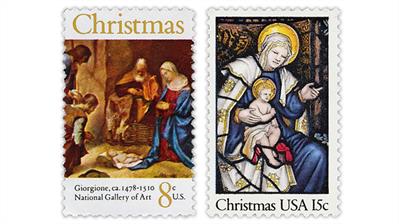 united-states-1971-and-1980-christmas-stamps