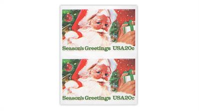 united-states-1983-christmas-santa-claus-stamp-imperf-pair