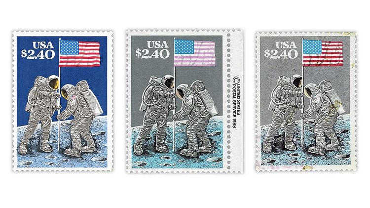 united-states-1989-moon-landing-stamps-dark-blue-gray-sky