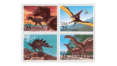 united-states-1989-prehistoric-animals-stamps