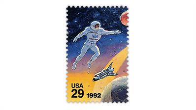 united-states-1992-space-accomplishments-stamp