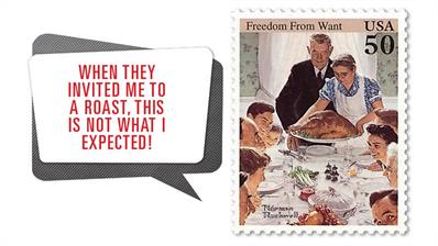 united-states-1994-norman-rockwell-freedom-from-want-stamp-cartoon-contest-winner