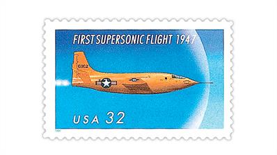 united-states-1997-50th-anniversary-first-supersonic-flight-stamp