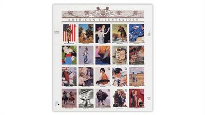 united-states-2001-american-illustrators-stamps-pane