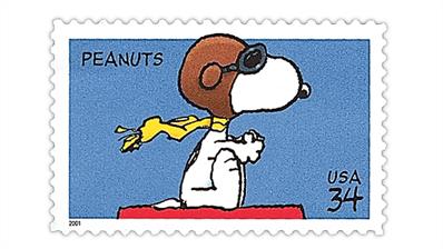 united-states-2001-peanuts-comic-strip-snoopy-flying-ace-stamp