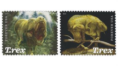 united-states-2019-tyrannosaurus-rex-stamps-lenticular-technology