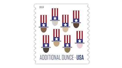 United States 2019 Uncle Sams Hat additional ounce stamp