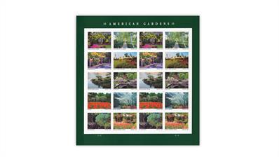 united-states-2020-american-gardens-stamps-pane