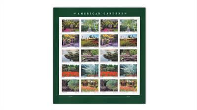 united-states-2020-american-gardens-stamps-pane