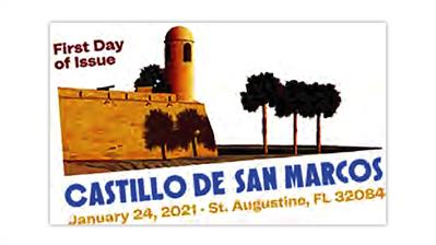 united-states-2021-castillo-de-san-marcos-priority-mail-pictorial-postmark