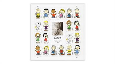 united-states-2022-charles-schulz-stamps-pane