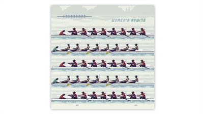 united-states-2022-womens-rowing-stamps-pane-usps-artwork