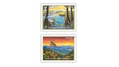 united-states-2023-florida-everglades-great-smoky-mountains-american-landmarks-stamps