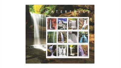 united-states-2023-waterfalls-stamps-pane