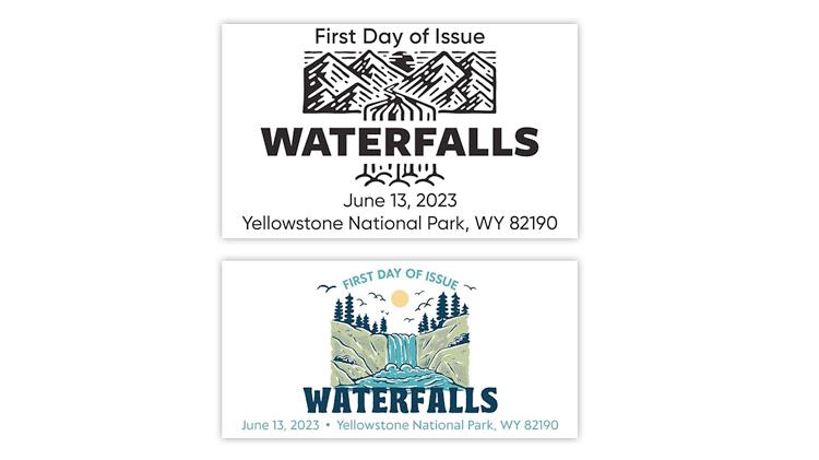 united-states-2023-waterfalls-stamps-postmarks