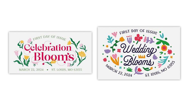 united-states-2024-celebration-wedding-blooms-stamps-first-day-postmarks