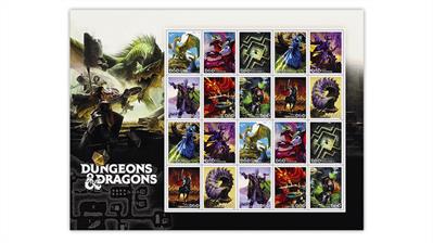 united-states-2024-dungeons-&-dragons-stamps-pane