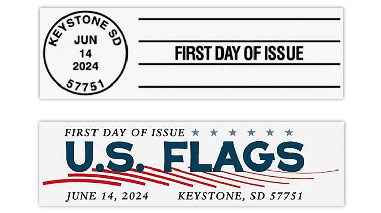 united-states-2024-flags-stamps-first-day-postmarks