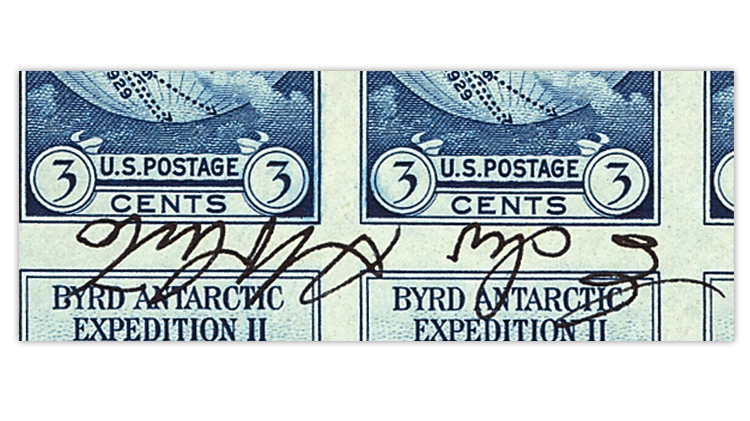 united-states-byrd-antarctic-souvenir-sheet-signature-close-up