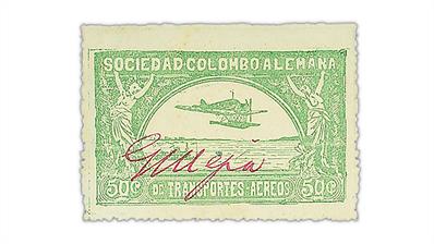 united-states-colombia-scadta-airmail-stamps