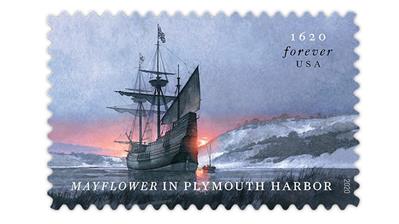 united-states-mayflower-plymouth-harbor-stamp