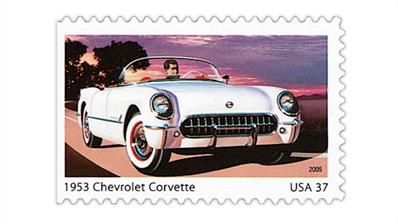 united-states-sporty-cars-1950s-stamp-1953-chevrolet-corvette