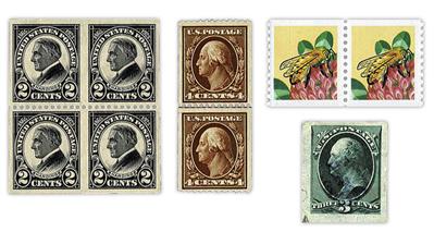 united-states-stamps-warren-harding-george-washington-honeybee-coil