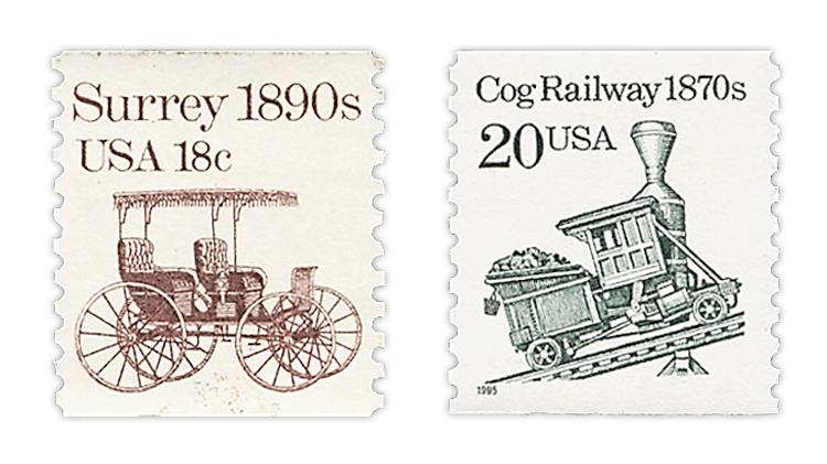 united-states-surrey-cog-railways-transporation-series-coil-stamps