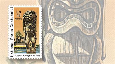 united-states-tiki-city-of-refuge-hawaii-stamp