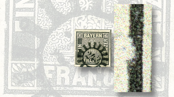 unveiling-classic-stamps-1849-bavaria-schwarze-einser-frame-break