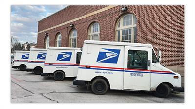 usps-grumman-long-life-vehicles-sidney-ohio-post-office