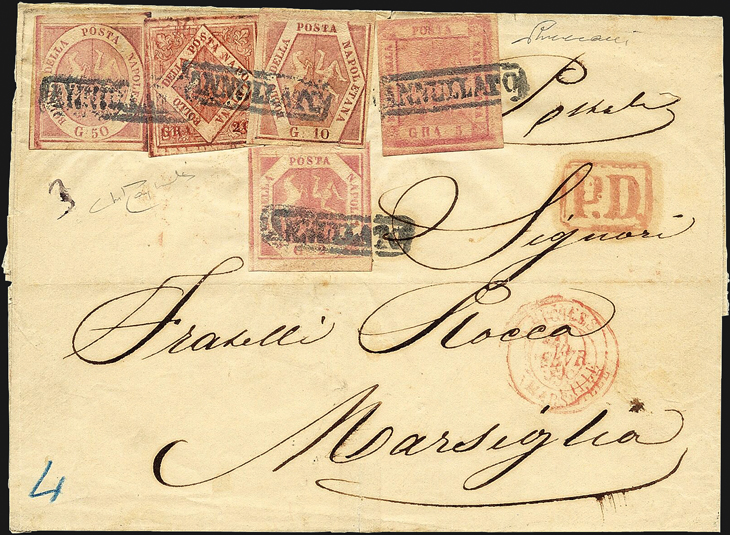 vaccari-auction-1859-cover-naples-marseille-five-stamp-franking