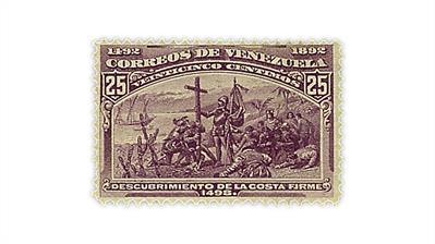 venezuela-1893-columbus-landing-stamp