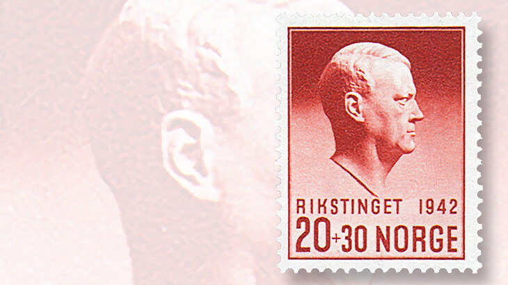 vidkun-quisling-norway-stamp