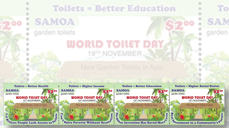 world-toilet-day-samoa-stamps-four