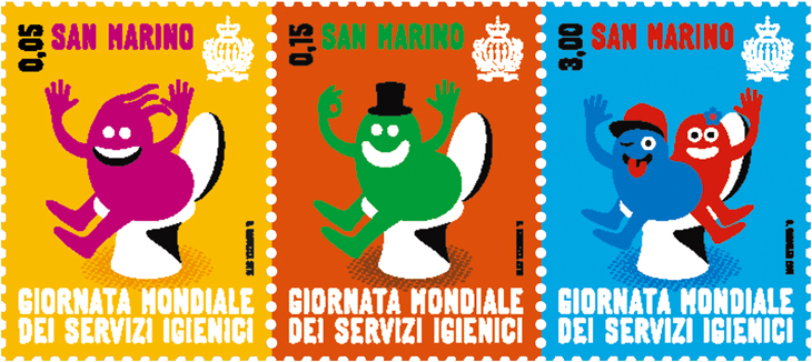 world-toilet-day-san-marino-stamps